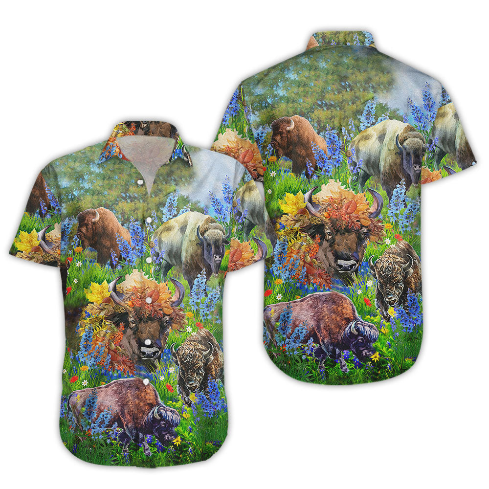 Buffalo Love Animals - Hawaiian Shirt,Hawaiian Shirt Gift, Christmas Gift