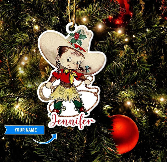 BIX Cowkid Personalized Ornament, Christmas Ornament Gift, Christmas Gift, Christmas Decoration