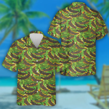 Modern Trendy Leopard Spots On Bananas Fruits Hawaiian Shirt, Hawaiian Shirt Gift, Christmas Gift