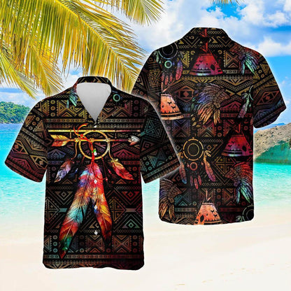 Colorful Arrow Native American Culture Design Hawaiian Shirt,Hawaiian Shirt Gift, Christmas Gift