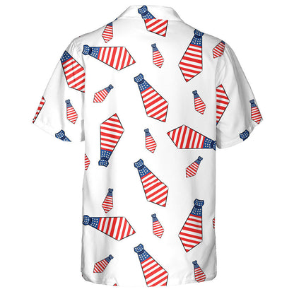 Carbhait Uathúla Péinteáilte I nDathanna Bhratach Mheiriceá Léine Haváís, Bronntanas Léine Haváís, Bronntanas Nollag