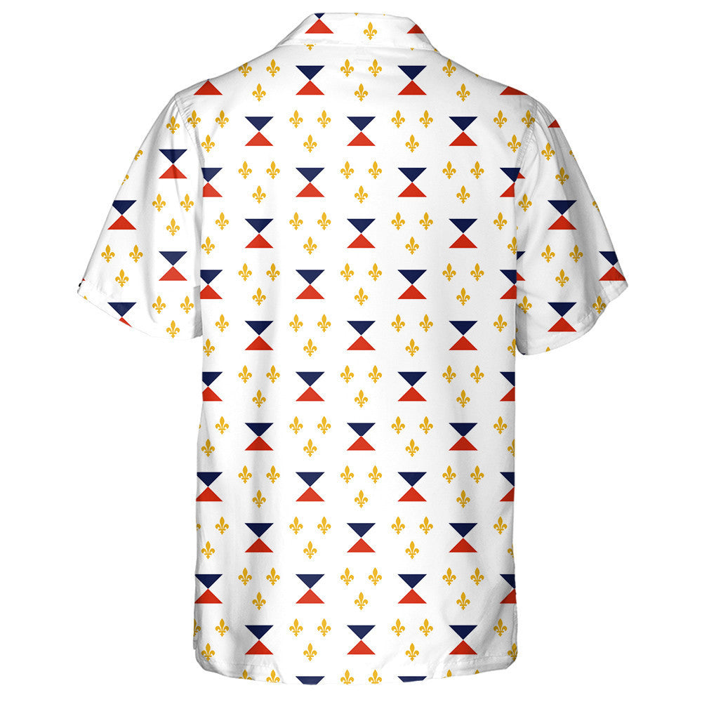 Léiriú Brat Clasaiceach Gorm Agus Dearg New Orleans Léine Haváís, Bronntanas Léine Haváíais, Bronntanas Nollag