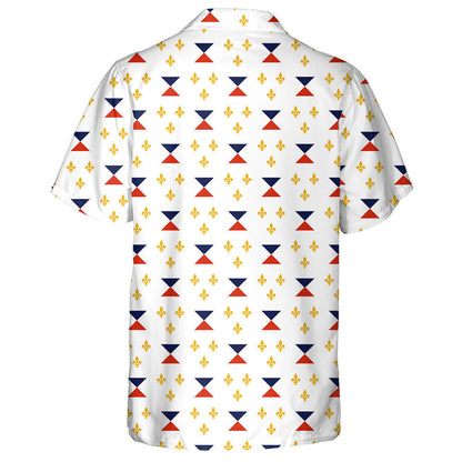 Léiriú Brat Clasaiceach Gorm Agus Dearg New Orleans Léine Haváís, Bronntanas Léine Haváíais, Bronntanas Nollag