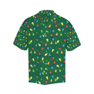 Christmas Colorful Light On Green Design Hawaiian Shirt, Hawaiian Shirt Gift, Christmas Gift.