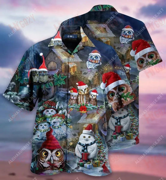 Anseo Thagann An Owl Oíche Nollag Léine Gearr Haváís Laethanta Saoire Léinte Haváís Saincheaptha Léinte Haváís Patrún Léine Haváís, Bronntanas Léine Haváís, Bronntanas Nollag