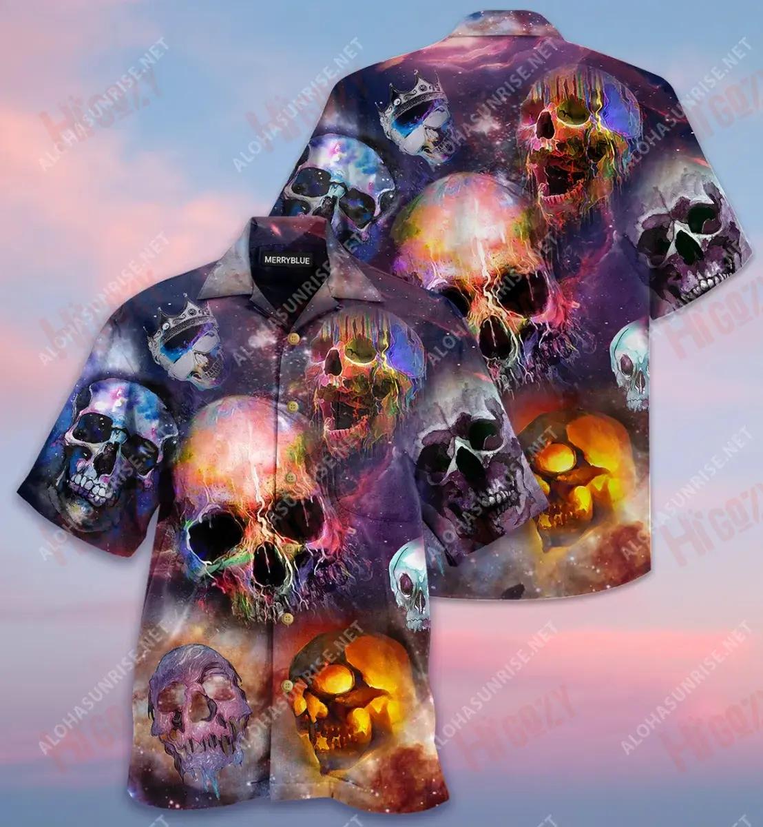 Tá an Saol Gearr, Ná Cas ina Chloigeann Léine Haváise Unisex Caitheamh aimsire Léinte Tropacha Léinte Crazy Haváis Léinte haváíais d'Fhir, Bronntanas Léine Haváís, Bronntanas Nollag