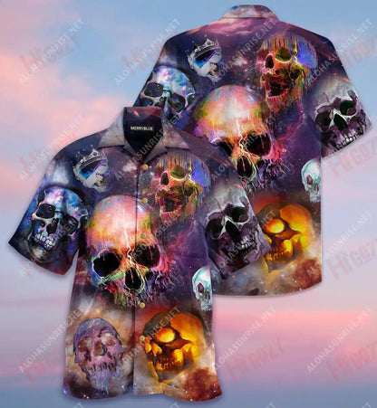 Tá an Saol Gearr, Ná Cas ina Chloigeann Léine Haváise Unisex Caitheamh aimsire Léinte Tropacha Léinte Crazy Haváis Léinte haváíais d'Fhir, Bronntanas Léine Haváís, Bronntanas Nollag