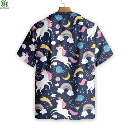 Cheerful Unicorn Hawaiian Shirt_Hawaiian Shirt Gift, Christmas Gift
