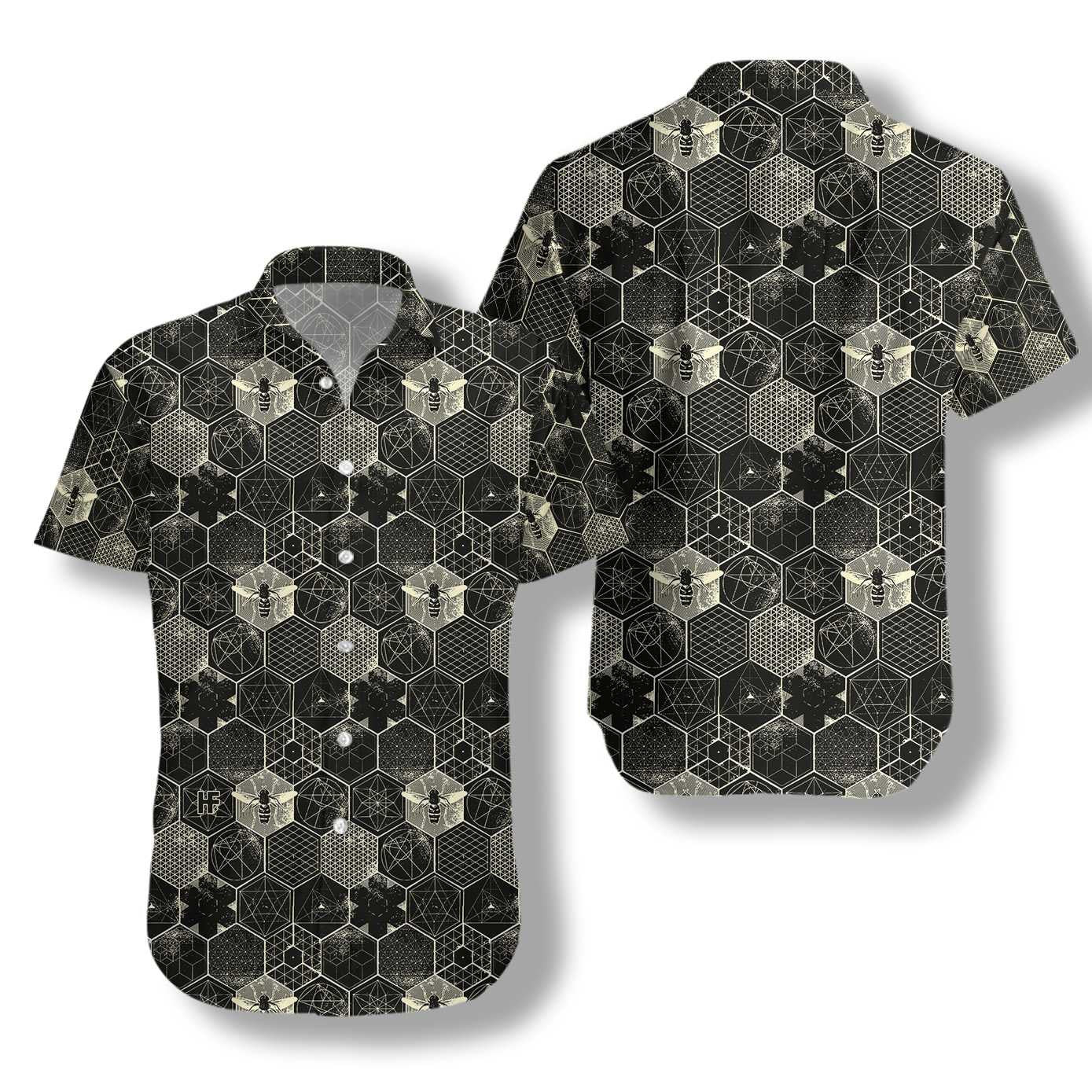 Black And Grey The Honeycomb Conjecture Hawaiian Shirt, Hawaiian For Gift