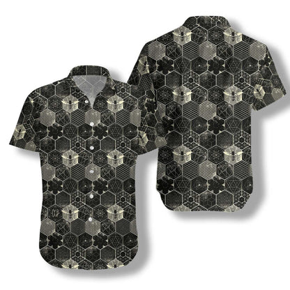 Black And Grey The Honeycomb Conjecture Hawaiian Shirt, Hawaiian For Gift