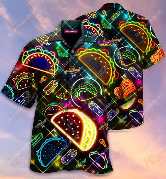 Ar an Máirt Chruthaigh Dia Tacos Léine Haváise Unisex Laethanta Saoire Gearr Muinchille Na Léinte Haváís is Fearr Léinte haváíais d'Fhir, Bronntanas Léine Haváíais, Bronntanas Nollag