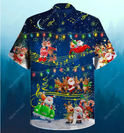 Ceol Álainn na Nollag Daidí na Nollag Patrún Gleoite Cartún Léine Haváís, Bronntanas Léine Haváíais, Bronntanas Nollag.