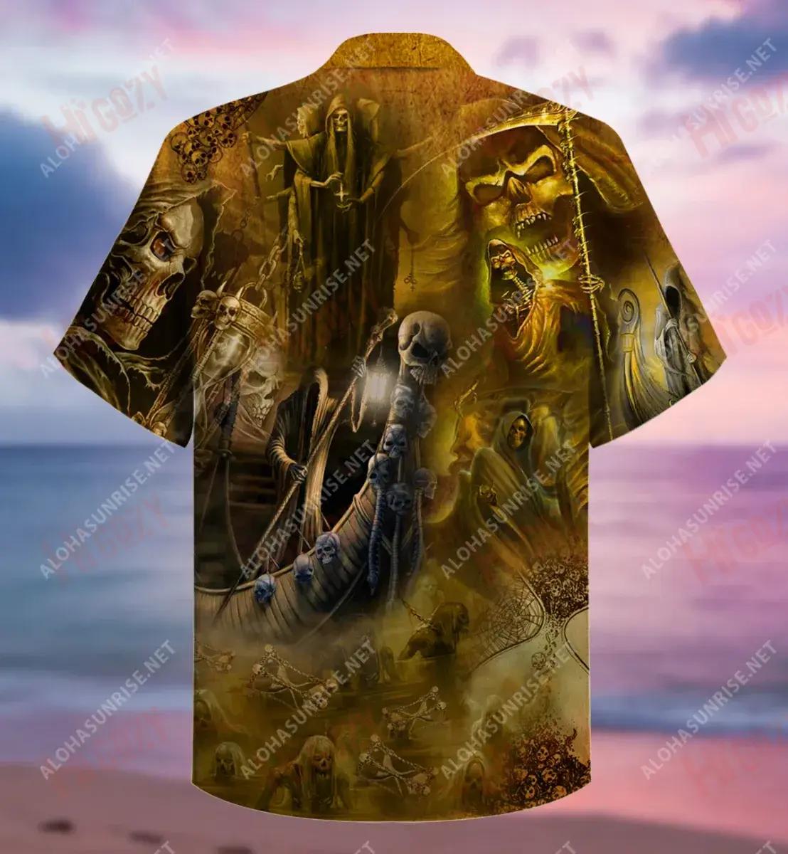 Téigh Go hIfreann Cloigeann Léinte Gearr Muinchille Unisex Caitheamh aimsire Léinte Haváís Saincheaptha Léinte Haváís Léinte haváíais d'Fhir, Bronntanas Léine Haváís, Bronntanas Nollag