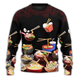 Food Ramen Fast Food Delicious Ugly Christmas Sweater, Christmas Gift, Gift Christmas 2024