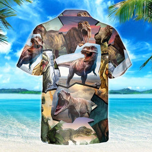 Wild Life Of T-Rex Dinosaur Design Hawaiian Shirt, Hawaiian Shirt Gift, Christmas Gift