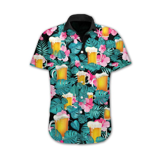 Cheer Nice Beer Tropical Design Hawaiian Shirt, Hawaiian For Gift