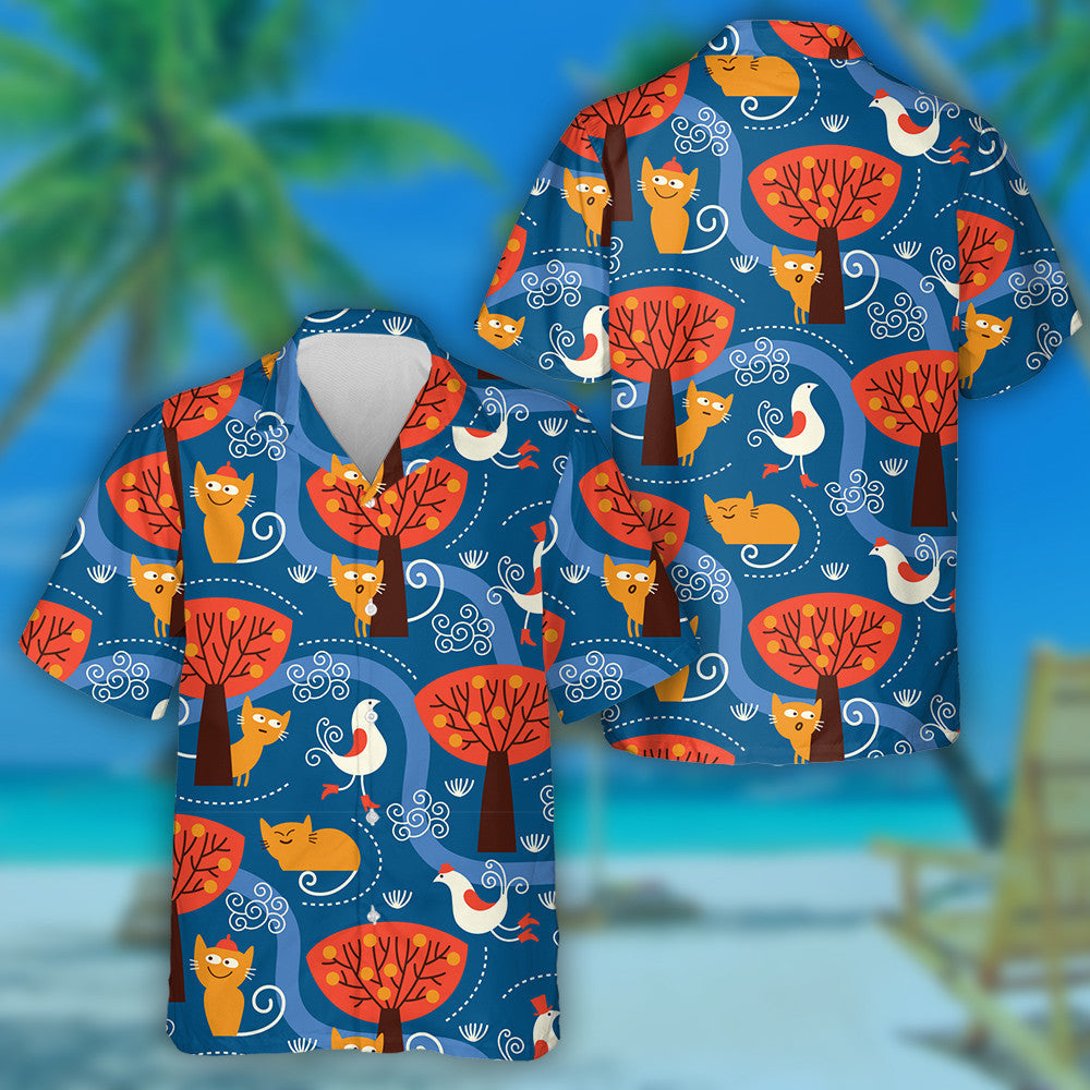 Cait gleoite agus Éin Ar Léine Haváís Foraoise Oráiste, Bronntanas Léine Haváís, Bronntanas Nollag