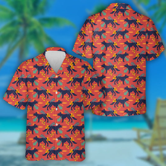 Cartún Mac Tíre Tine Agus Eilimint Bláthanna Léine Haváís, haváís don bhronntanas