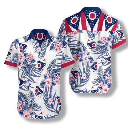 Oil Painting Fox Portrait Pattern Hawaiian Shirt,Hawaiian Shirt Gift, Christmas Gift