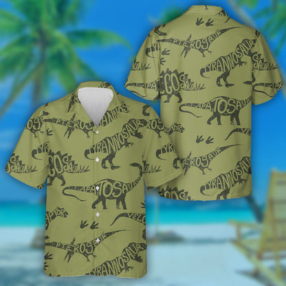 Duaithníocht Ghlais Mhíleata le Cineálacha Éagsúla Léine Haváíais Dineasár, Bronntanas Léine Haváís, Bronntanas Nollag