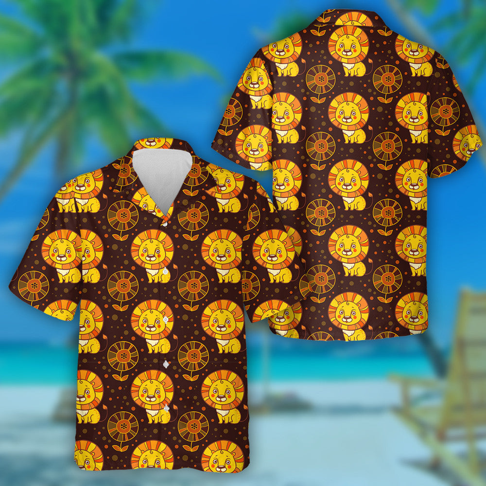 Cúlra Donn Le Leoin Agus Bláthanna Léine haváíais, haváís le haghaidh bronntanais