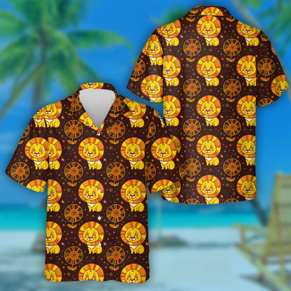 Cúlra Donn Le Leoin Agus Bláthanna Léine haváíais, haváís le haghaidh bronntanais