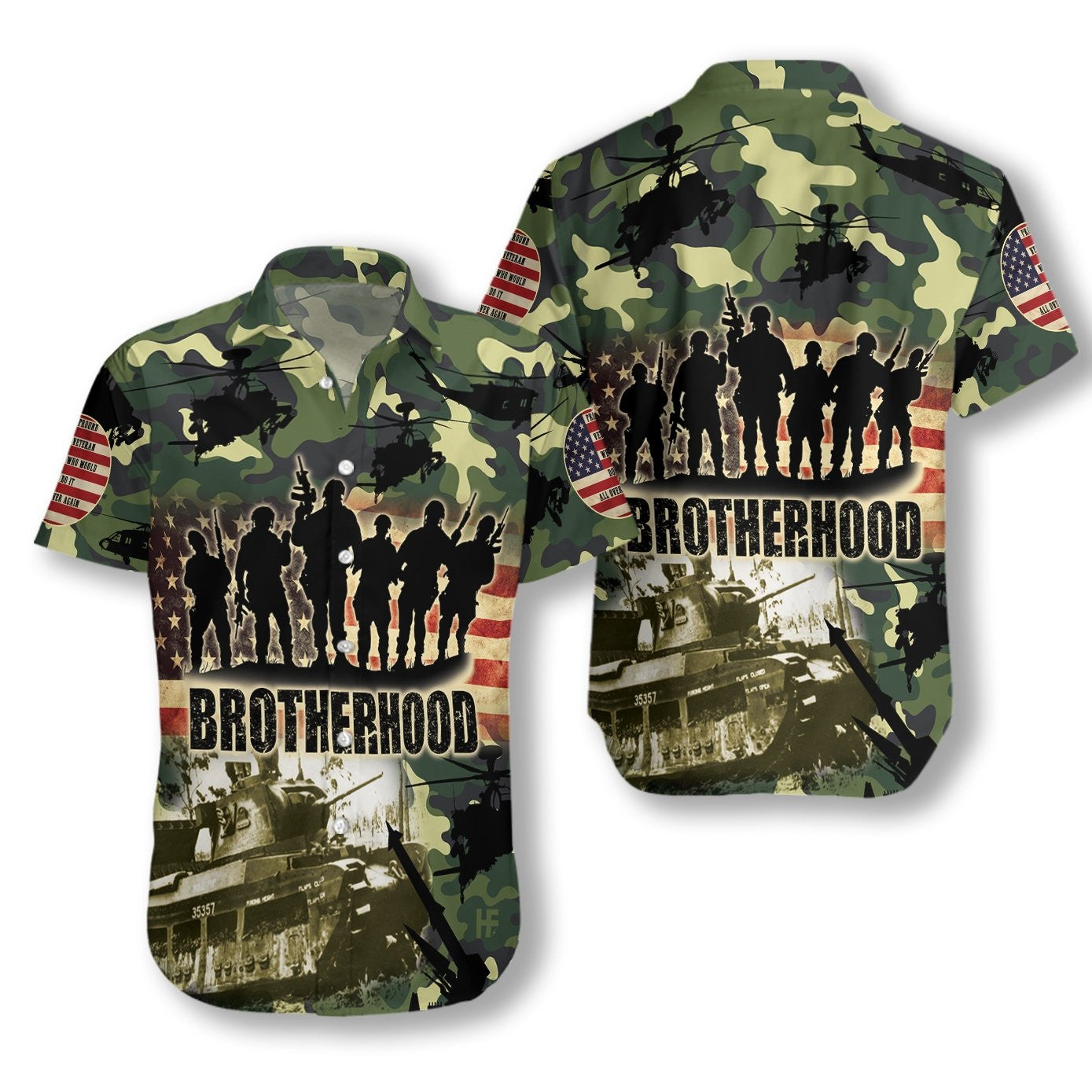 Go raibh maith agat As Do Dhearadh Duaithníochta Bráithreachas Brave Léine Haváís, Bronntanas Léine Haváís, Bronntanas Nollag