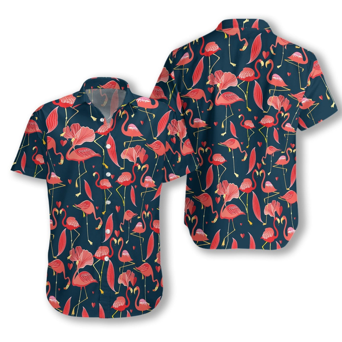 Beautiful Flamingo Collection Dark Theme Hawaiian Shirt, Hawaiian For Gift