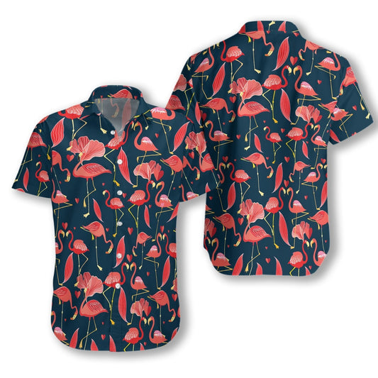 Beautiful Flamingo Collection Dark Theme Hawaiian Shirt, Hawaiian For Gift