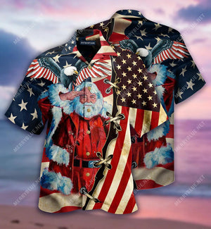 Patriotism America Christmas Hawaiian Shirt Gift For Veteran, Hawaiian Shirt Gift, Christmas Gift