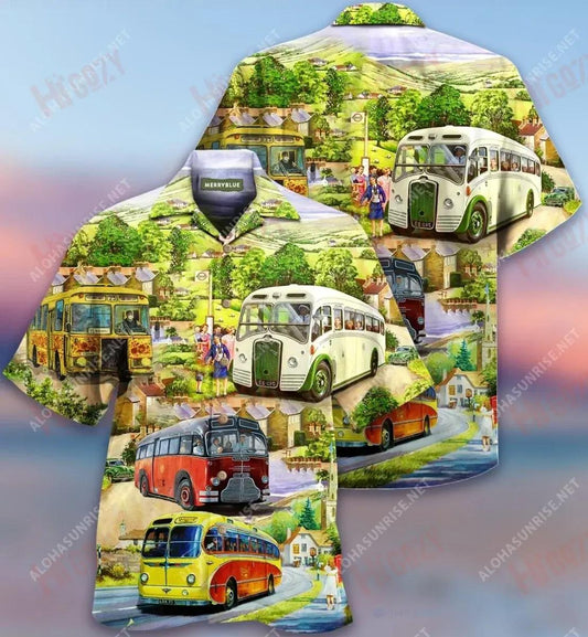 Déan Tiománaí Bus Arís Arís Léine Haváí Unisex Muinchille Farraige Léinte Haváís Seanréalta Patrún Léine Haváís, Bronntanas Léine Haváís, Bronntanas Nollag