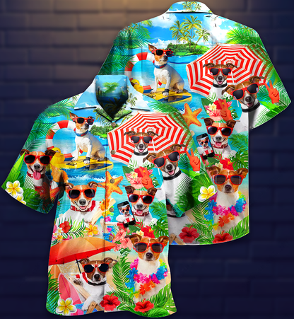 Dog Love Beach - Hawaiian Shirt_Hawaiian Shirt Gift, Christmas Gift