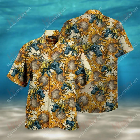 Masc Gáis Bee Léine Muinchille Gearr Unisex Caitheamh aimsire Léinte T Haváís Saincheaptha Léinte Haváís Greannmhar, Bronntanas Léine Haváís, Bronntanas Nollag