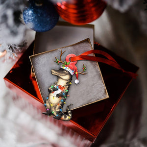 Alligator Christmas Lights Shape Ornament, Christmas Ornament Gift, Christmas Gift, Christmas Decoration