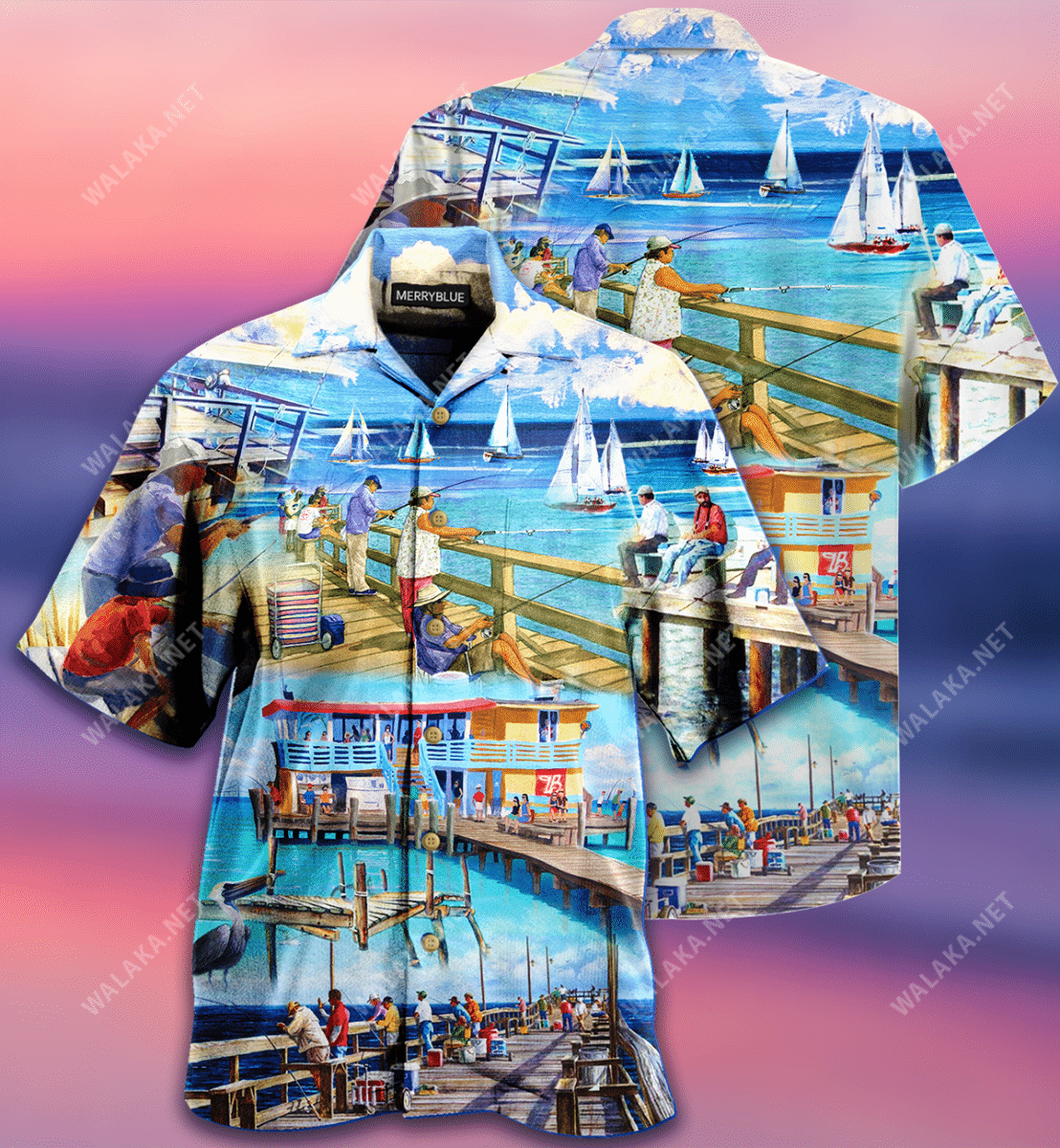 Cé Iascaireachta Léine Haváí Unisex_ Bronntanas Léine Haváíais, Bronntanas Nollag