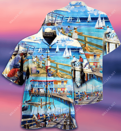 Cé Iascaireachta Léine Haváí Unisex_ Bronntanas Léine Haváíais, Bronntanas Nollag