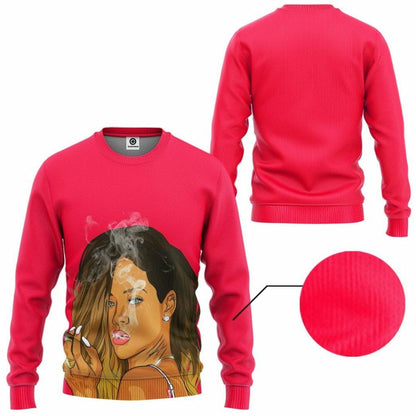 Éadaí Cochaillín Tléine Saincheaptha 3D Rihanna