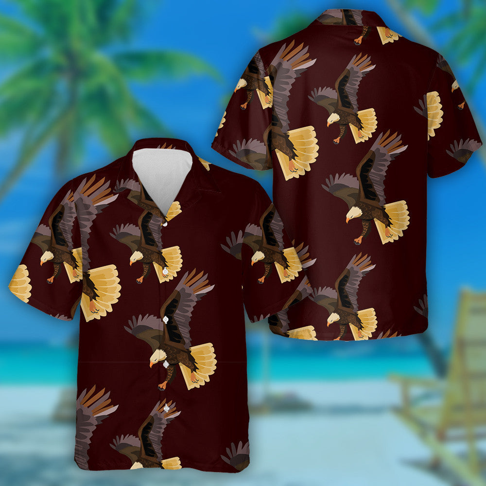 Iolar Eitilte Scoilte Ar Chúlra Dorcha Dearg Léine Haváíais, Bronntanas Léine Haváíais, Bronntanas Nollag