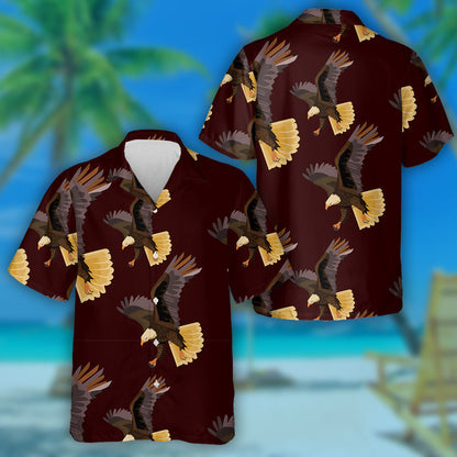 Iolar Eitilte Scoilte Ar Chúlra Dorcha Dearg Léine Haváíais, Bronntanas Léine Haváíais, Bronntanas Nollag