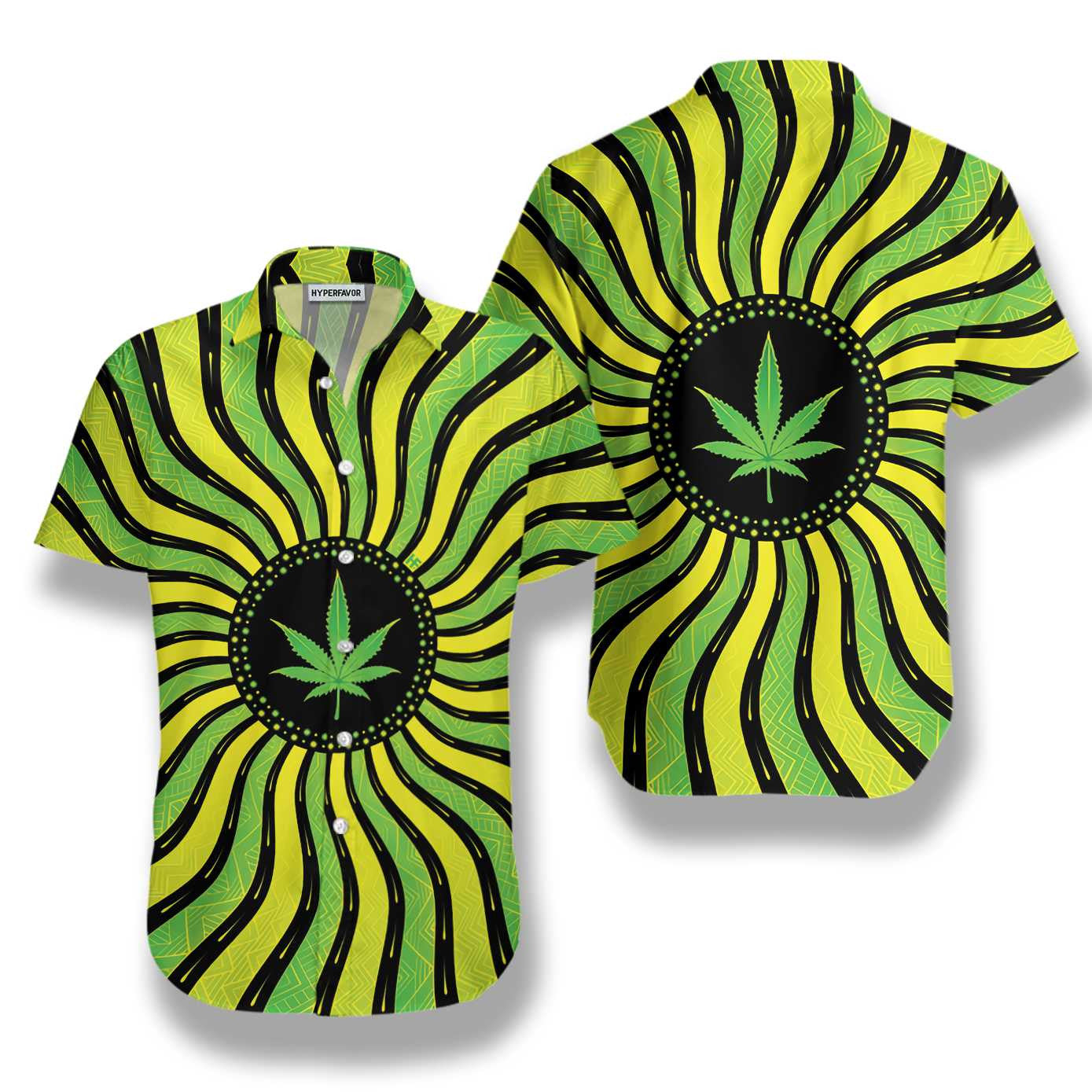 Duilleog Marijuana Cool Magic Le Céimseata Naofa Léine Haváís, Bronntanas Léine Haváís, Bronntanas Nollag