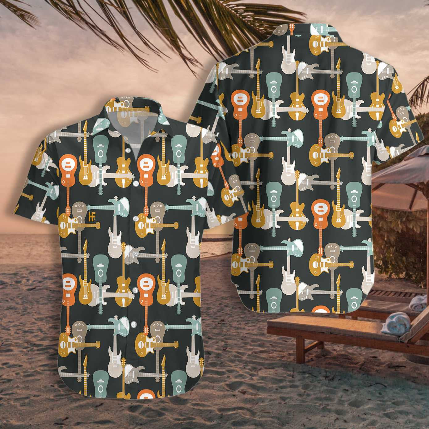 The Collection Of Electric Guitars Hawaiian Shirt,Hawaiian Shirt Gift, Christmas Gift