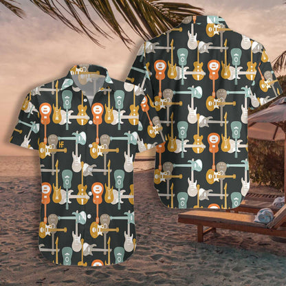 The Collection Of Electric Guitars Hawaiian Shirt,Hawaiian Shirt Gift, Christmas Gift