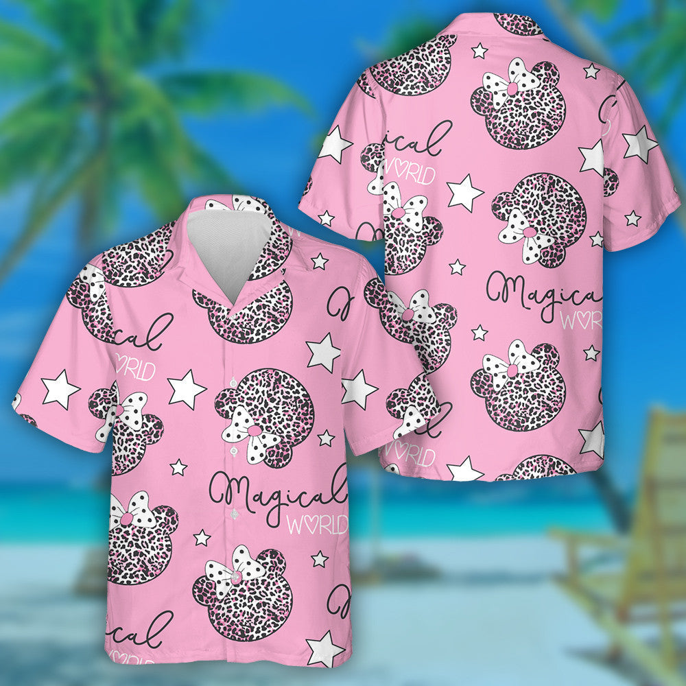 Liopards na hAfraice Fiáin Le Ceann Teddy Bear Léine Haváís Cartún, Bronntanas Léine Haváís, Bronntanas Nollag