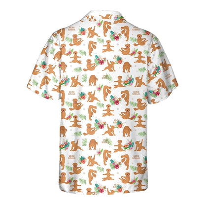 Téama Bán Lovers Madraí Golden Retriever Bronntanas Greannmhar Léine Haváís, Bronntanas Léine Haváís, Bronntanas Nollag