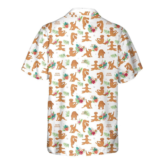 Téama Bán Lovers Madraí Golden Retriever Bronntanas Greannmhar Léine Haváís, Bronntanas Léine Haváís, Bronntanas Nollag