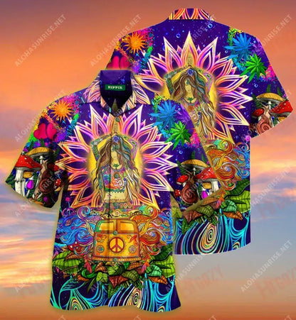 Stíl Yoga Hippie Ar Turas Léinte Gearr Haváí Léinte Trópaiceacha an tSamhraidh Léinte Crazy Haváíais Patrún Léine Haváíais, Bronntanas Léine Haváís, Bronntanas Nollag