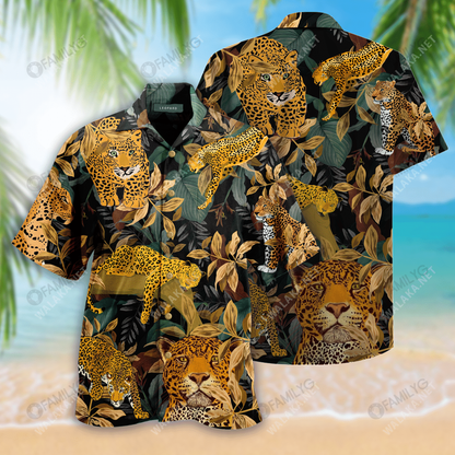 Cló Nádúrtha Leopard Léine Haváís Unisex, Bronntanas Léine Haváíais, Bronntanas Nollag