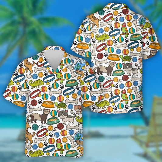 Cúlra Leithlis Madraí Cartúin Agus Bláthanna Léine Haváís, Haváise le haghaidh Bronntanais