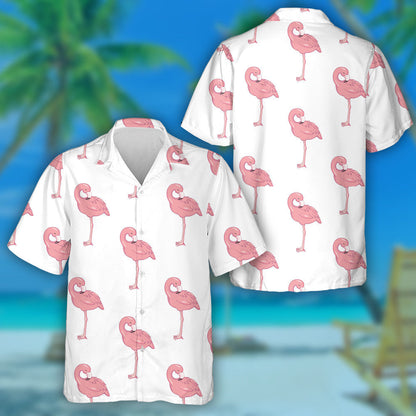 Tá Flamingo ar Chúlra Bán Léine Haváí, Bronntanas Léine Haváí, Bronntanas Nollag