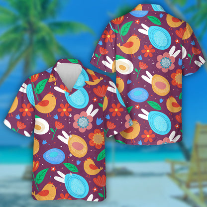 Uibheacha Sicíní Bláthanna Agus Cluasa Coinín Do Léine Haváís Cásca, Bronntanas Léine Haváís, Bronntanas Nollag